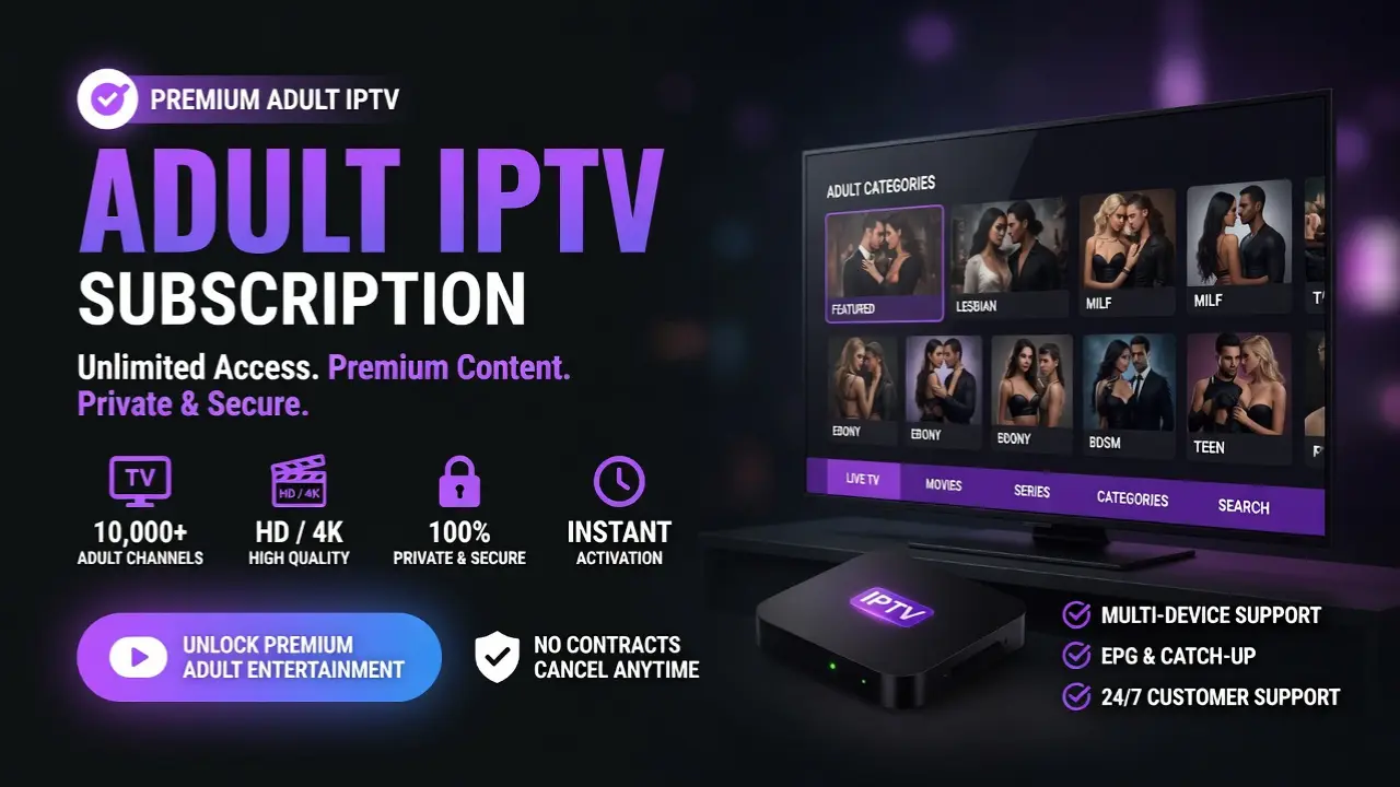 Premium 4K and 8K adult IPTV channel library preview on Privflix